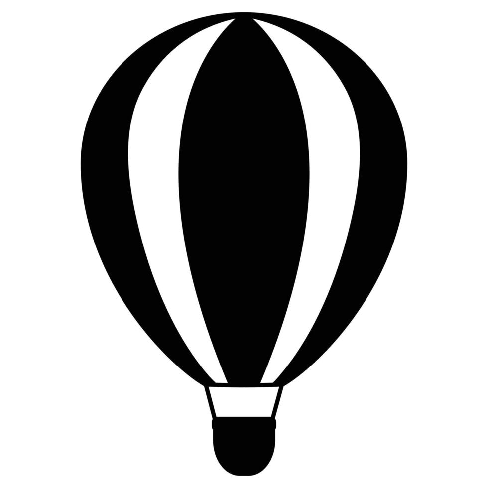 Luft Ballon Vektor Symbol. Transport eben Symbol