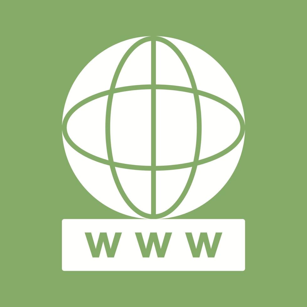 einzigartiges World Wide Web-Vektorsymbol vektor