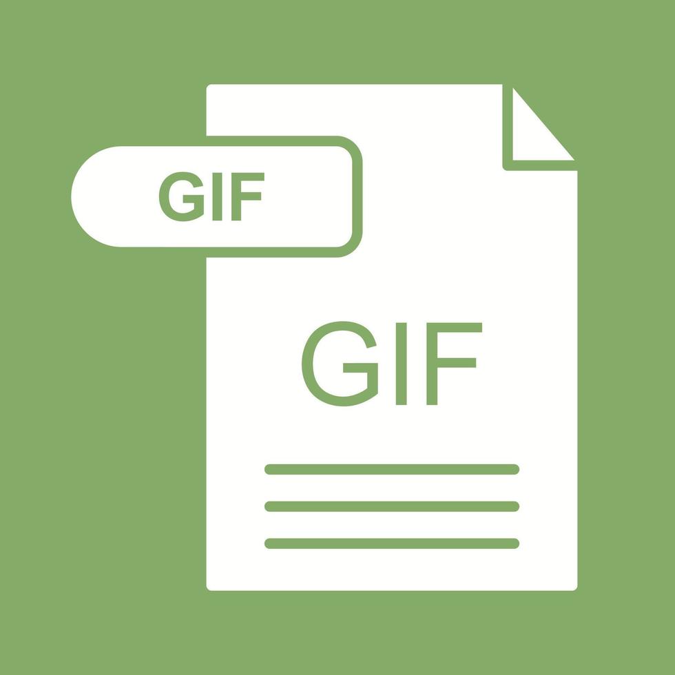 GIF-Vektorsymbol vektor