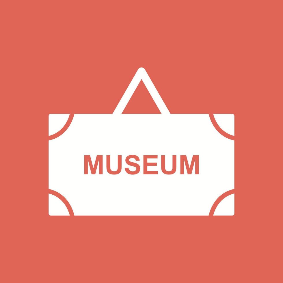 Museum-Tag-Vektor-Symbol vektor