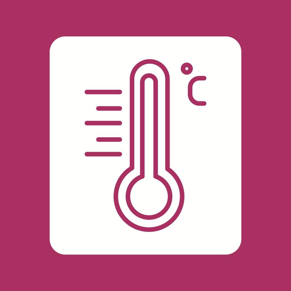 Thermometer-Vektor-Symbol vektor