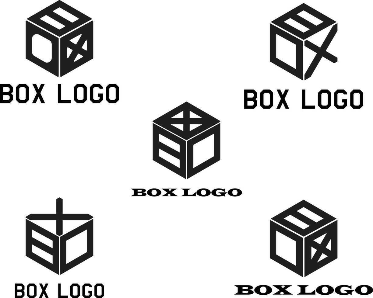 Box Logo einfach Design Vorlage vektor