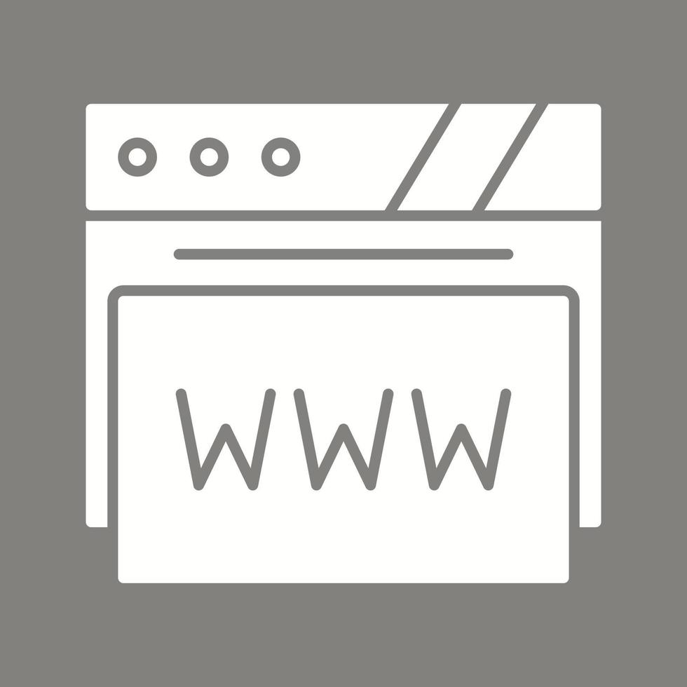 Webbrowser-Vektorsymbol vektor