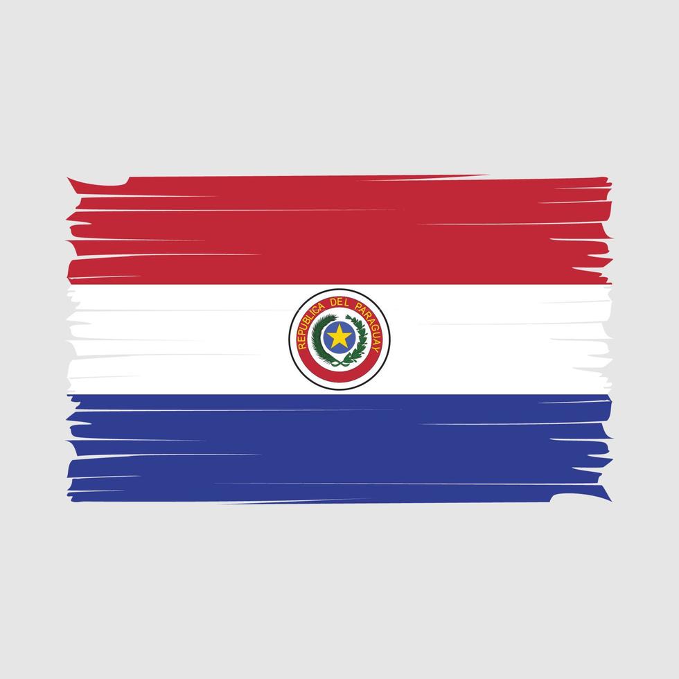 paraguay flagga borsta vektor