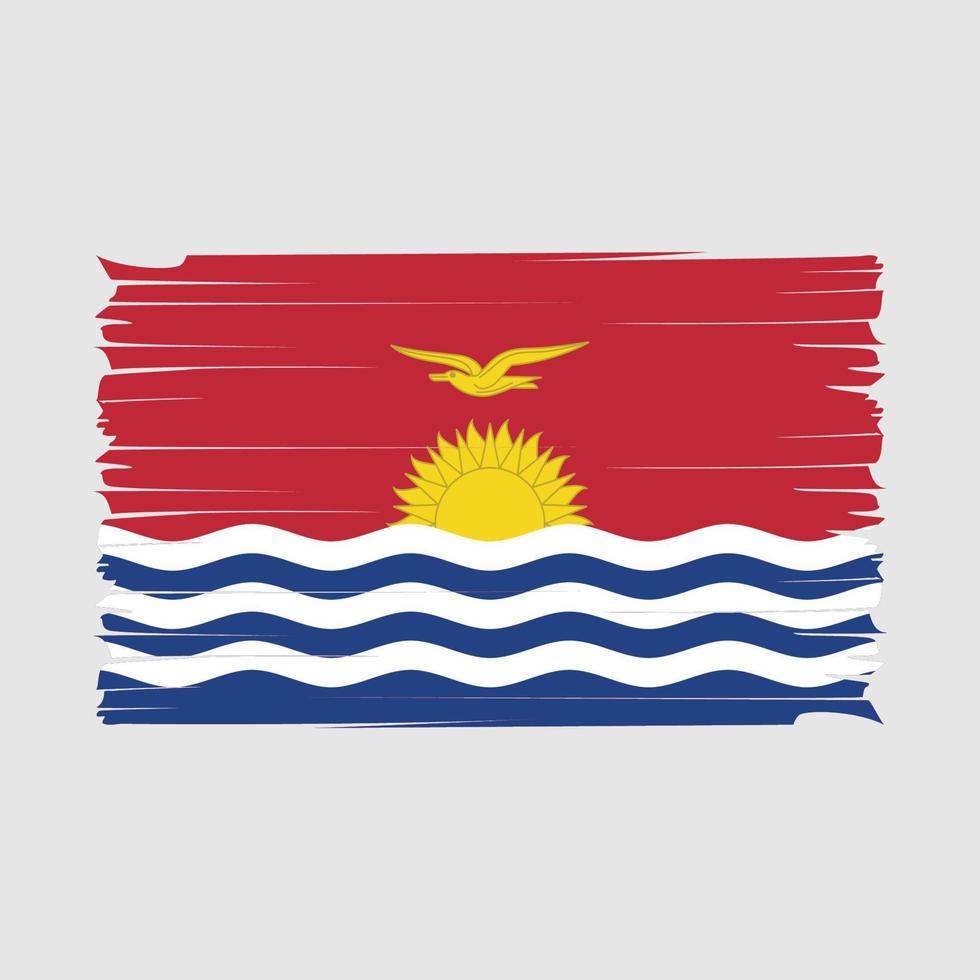 kiribati flagga borsta vektor