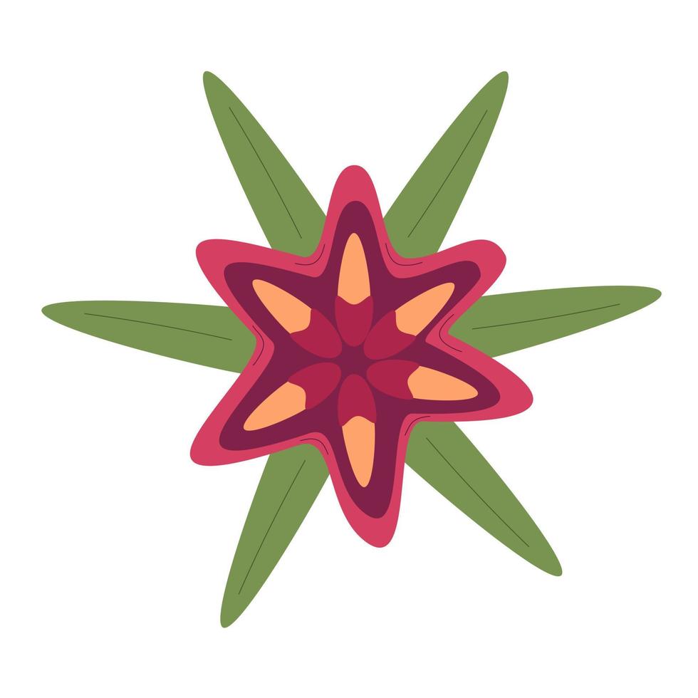 bild av en blomma knopp av en bard Färg på en vit bakgrund i de platt stil i vektor