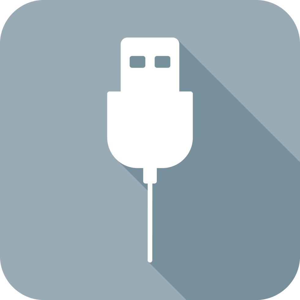 einzigartiges USB-Kabel-Vektorsymbol vektor