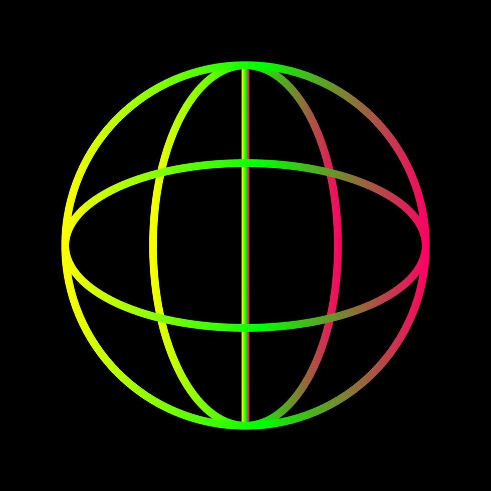 einzigartiges Globus-Vektorsymbol vektor
