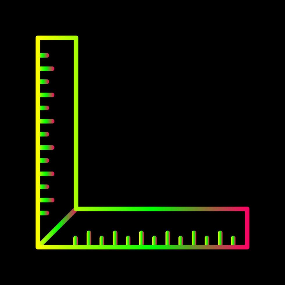 quadratisches Lineal-Vektorsymbol vektor