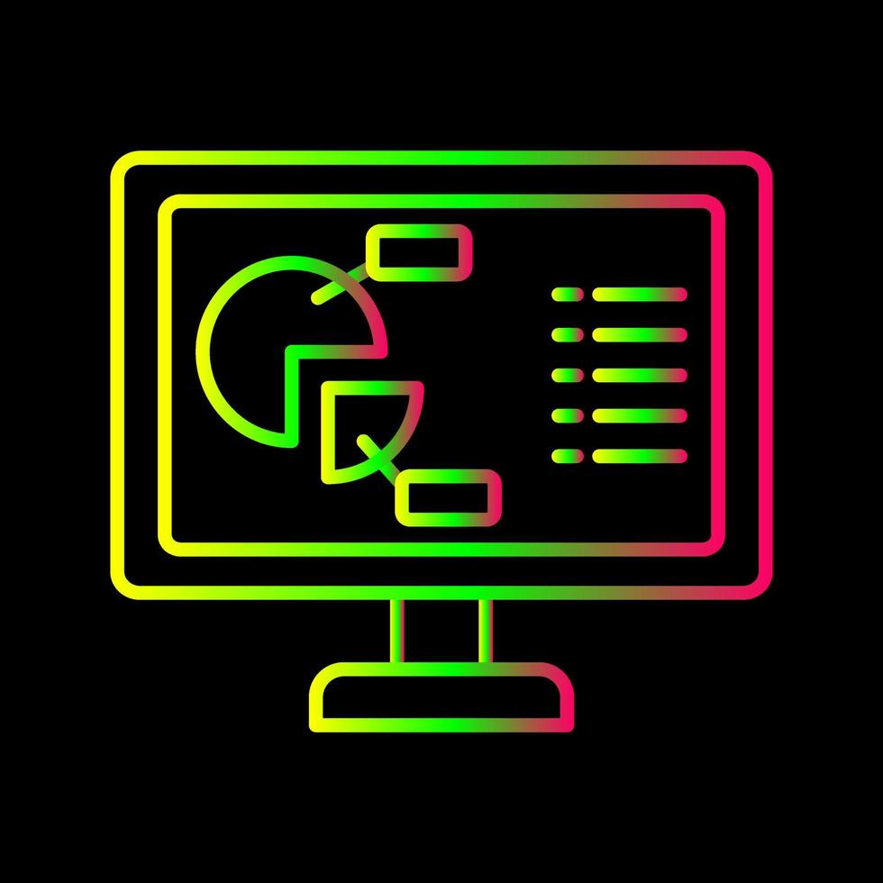 Kreisdiagramm-Vektorsymbol vektor