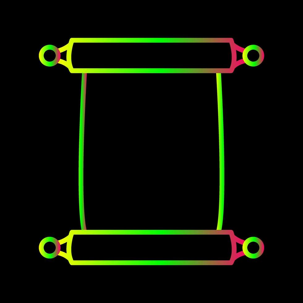 skrolla av papper vektor ikon