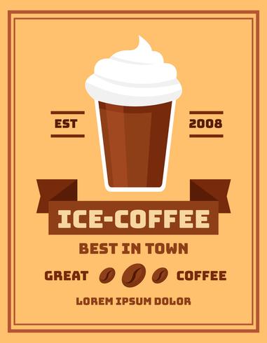 Eiskaffee Poster vektor