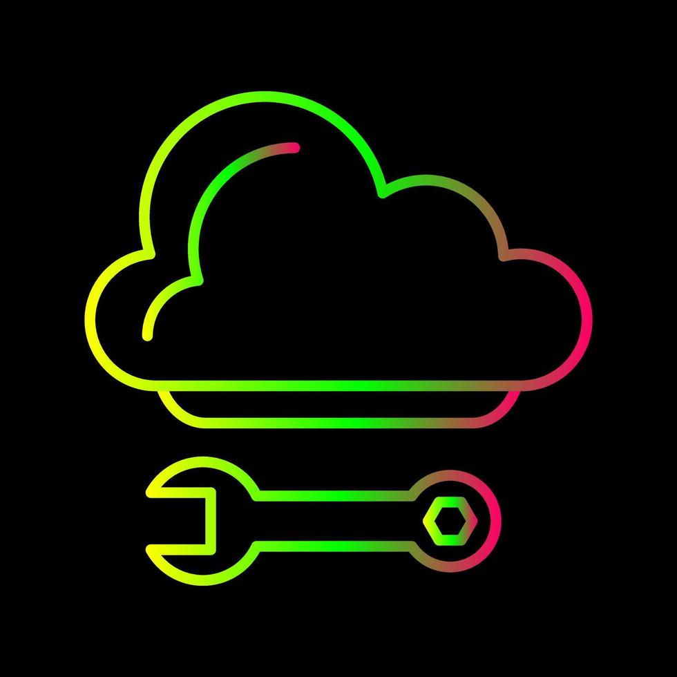 Cloud-Computing-Vektorsymbol vektor