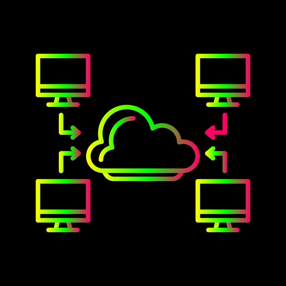 Computer-Vektor-Symbol vektor