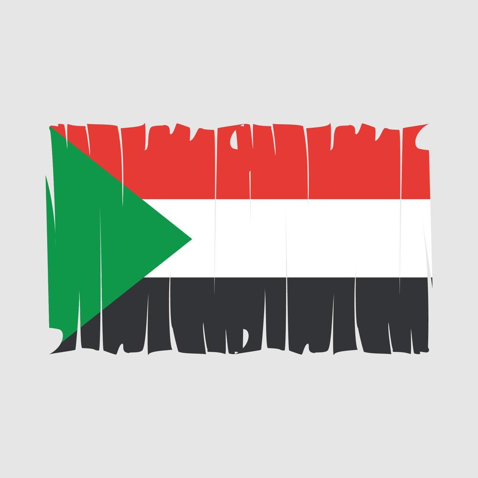 sudan flagg vektor