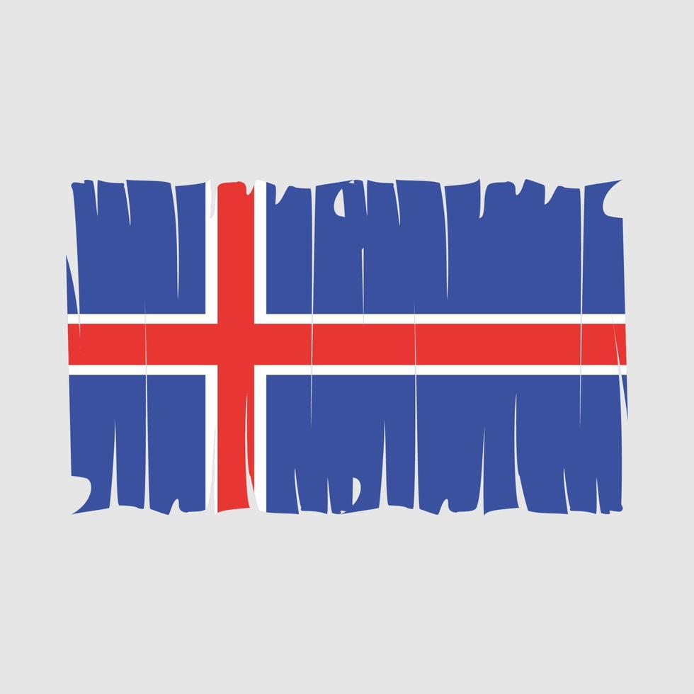 islands flagga vektor