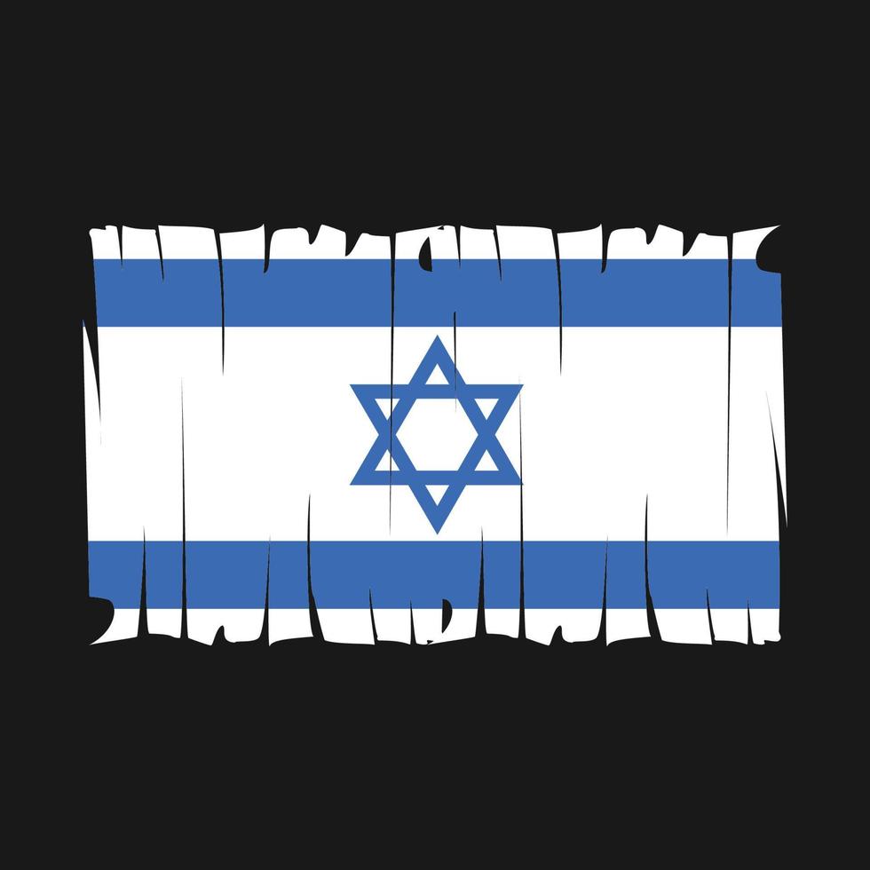 israel flagga vektor