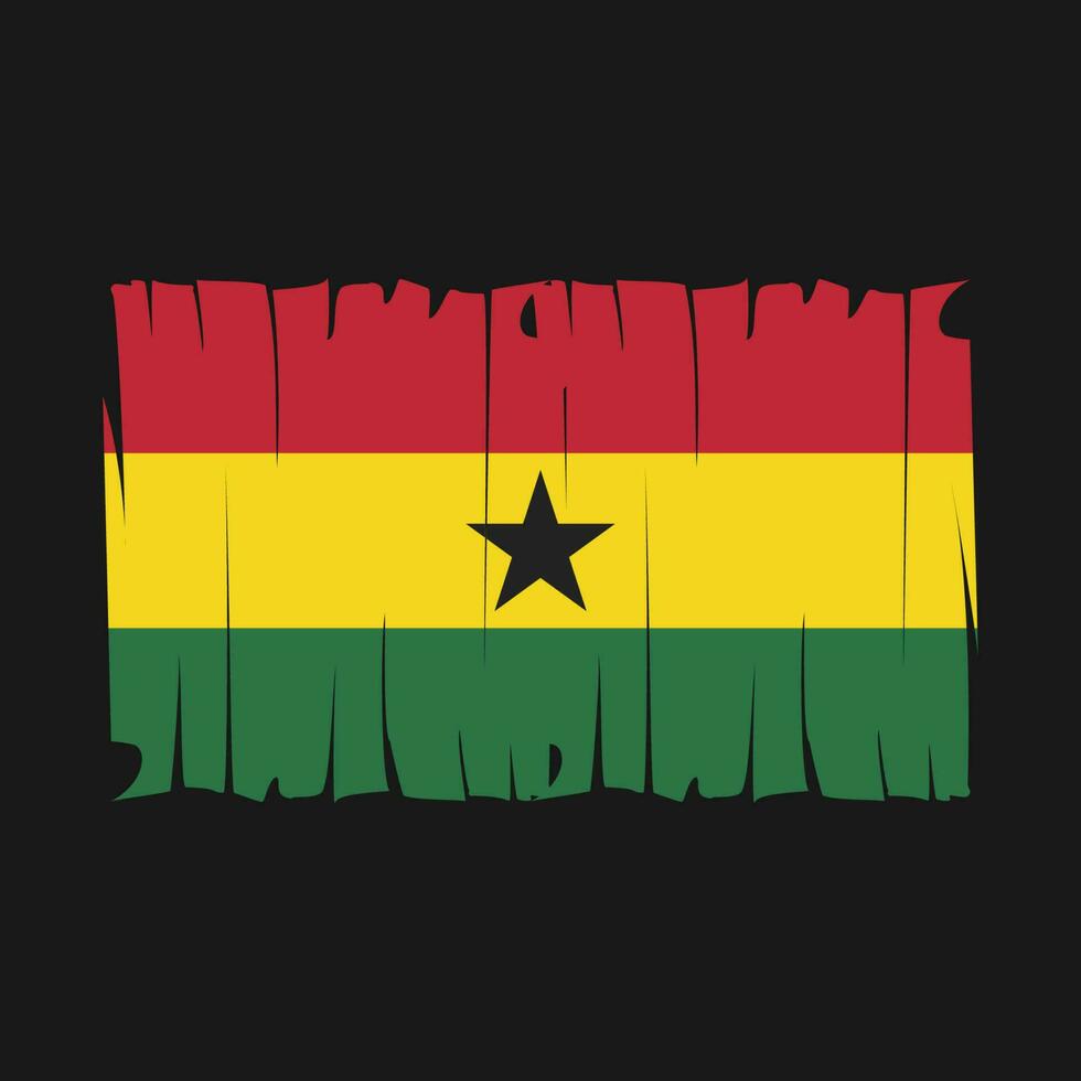 ghana flagga vektor