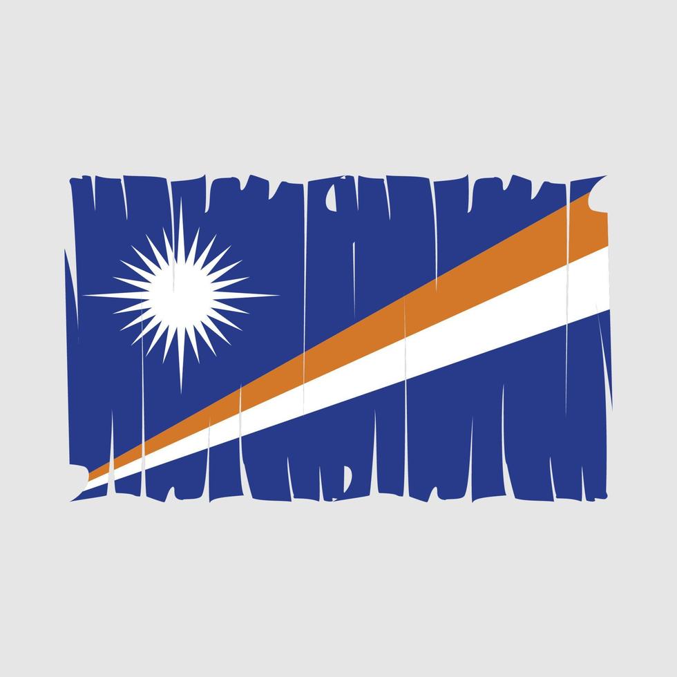 marshallöarna flaggvektor vektor