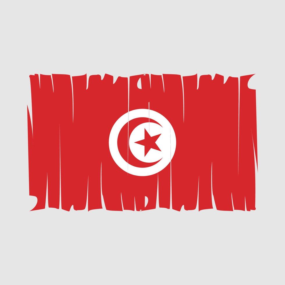 tunisien flagga vektor