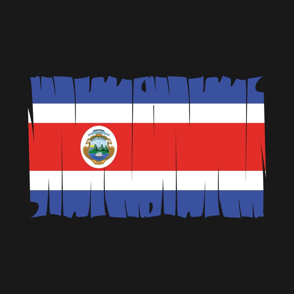 costa rica flagga vektor