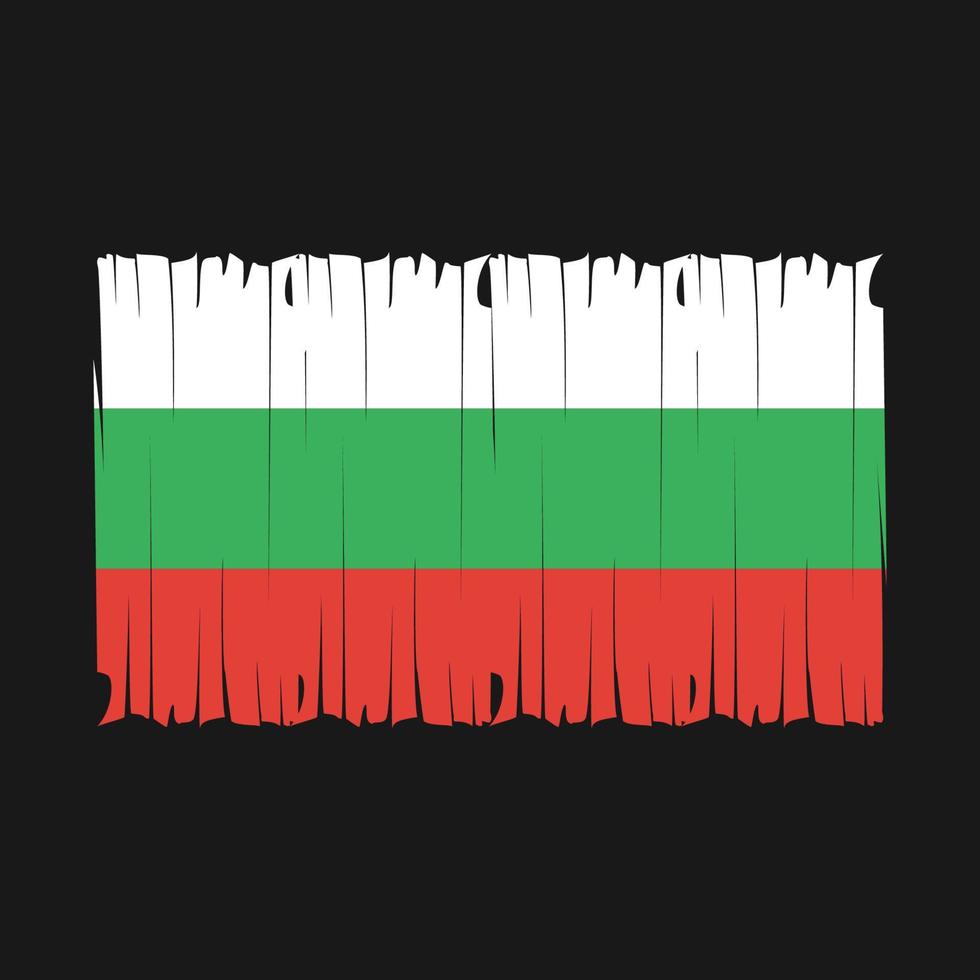 bulgarien flagga borsta vektor illustration