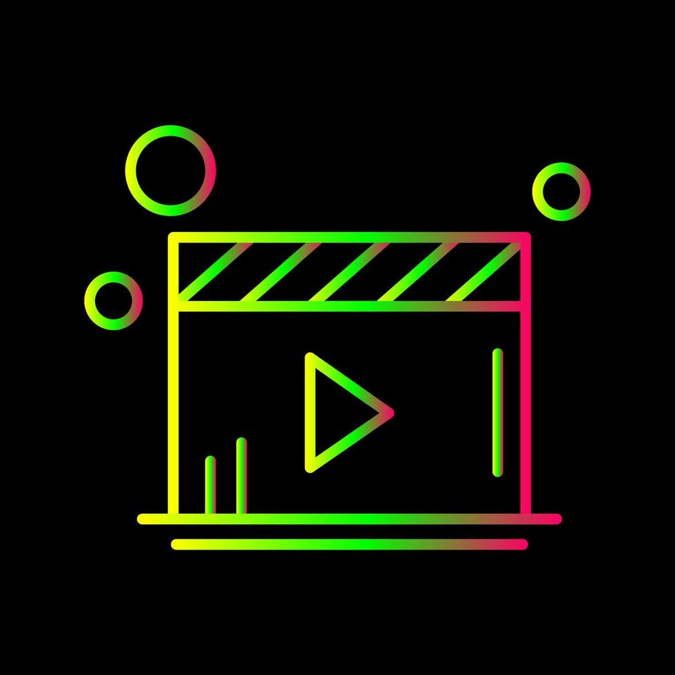 Video-Player-Vektorsymbol vektor