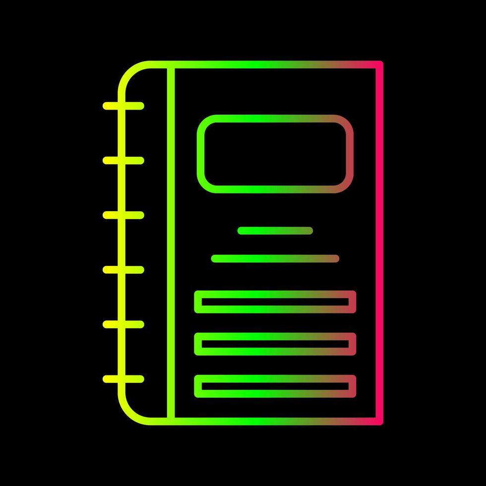 anteckningsbok vektor ikon