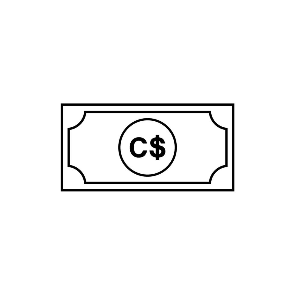 Nicaragua Währung, nicaraguanisch Cordoba Symbol, nein unterzeichnen. Vektor Illustration