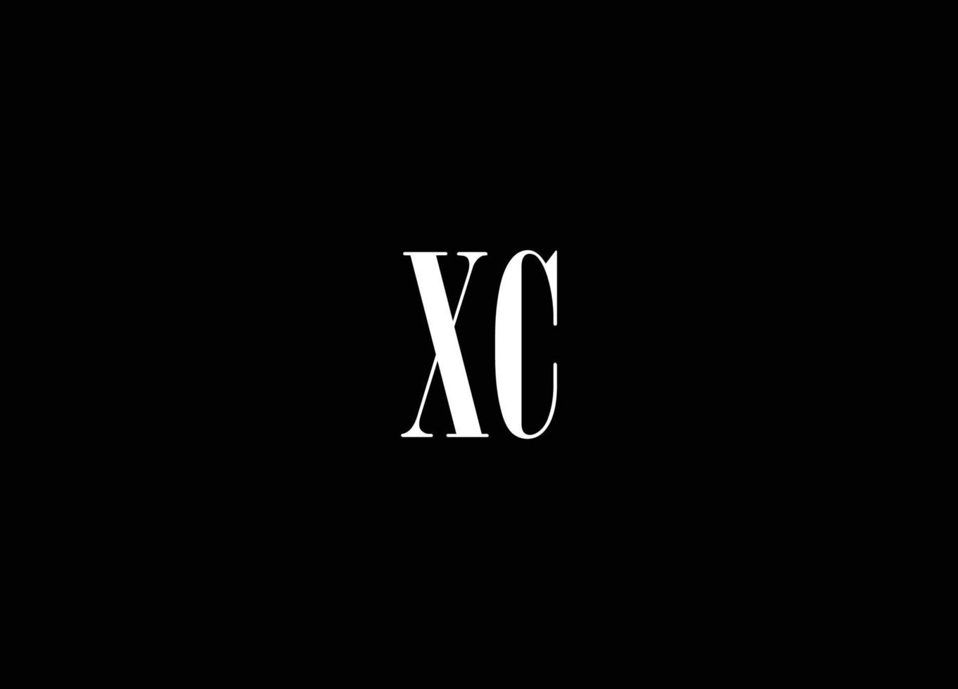 xc logotyp design och företag logotyp vektor