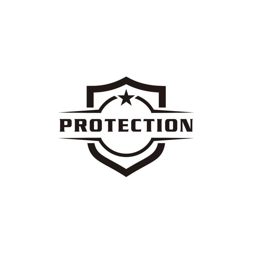 säkerhet skydd skydda logotyp design vektor ikon