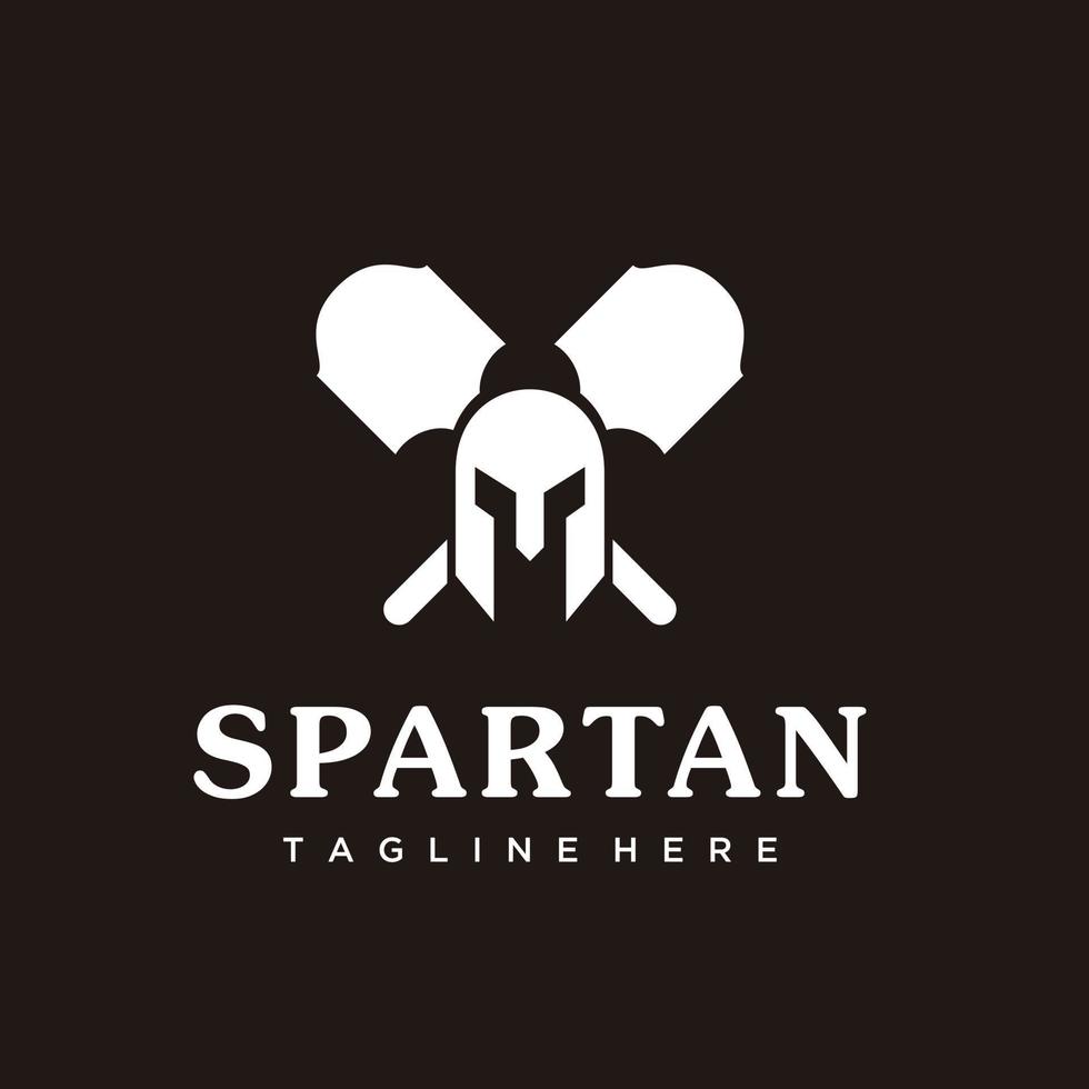 spartansk restaurang mat logotyp design vektor mall vektor format eps