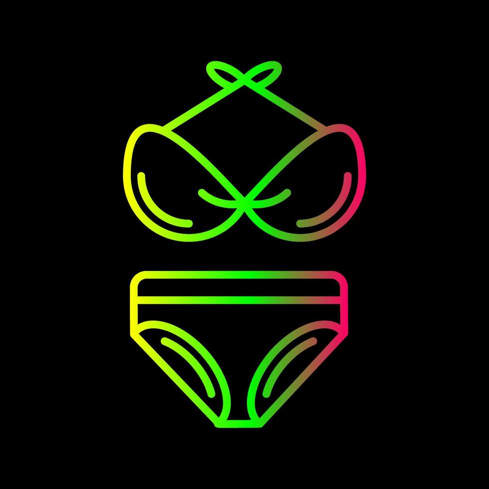 Bikini-Vektor-Symbol vektor