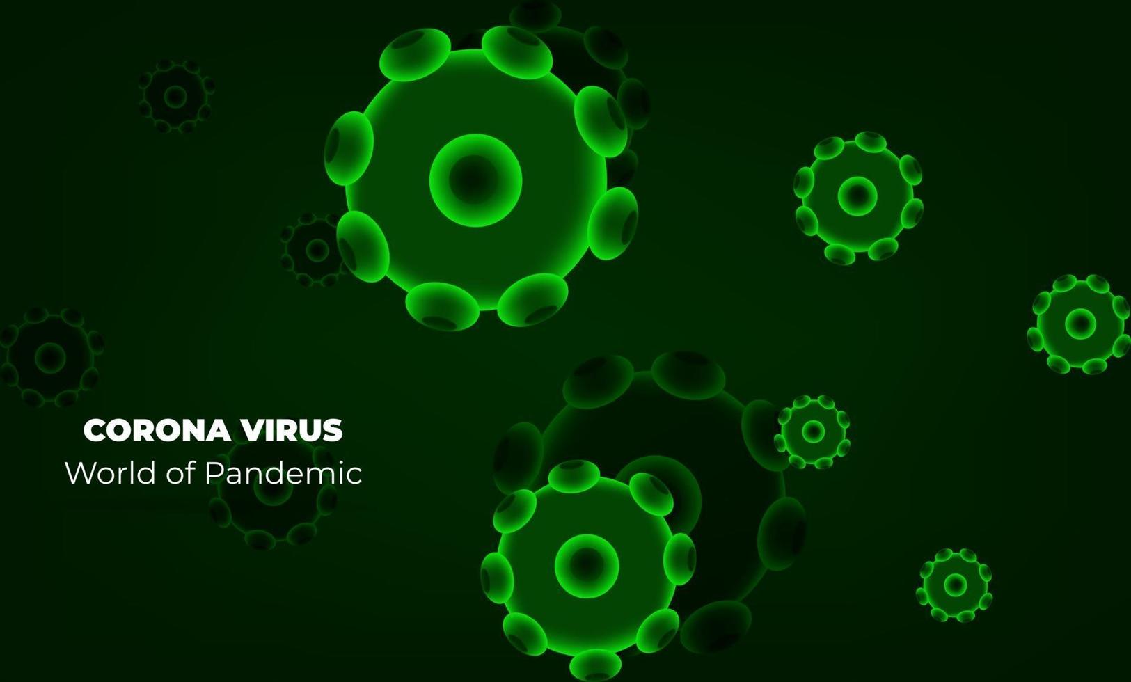 koronavirus i wuhan. viruskoronavektorer. röd bakgrund. vektor illustration
