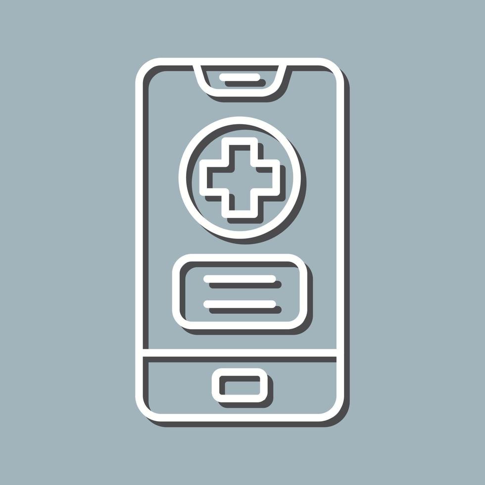 medizinisches App-Vektorsymbol vektor