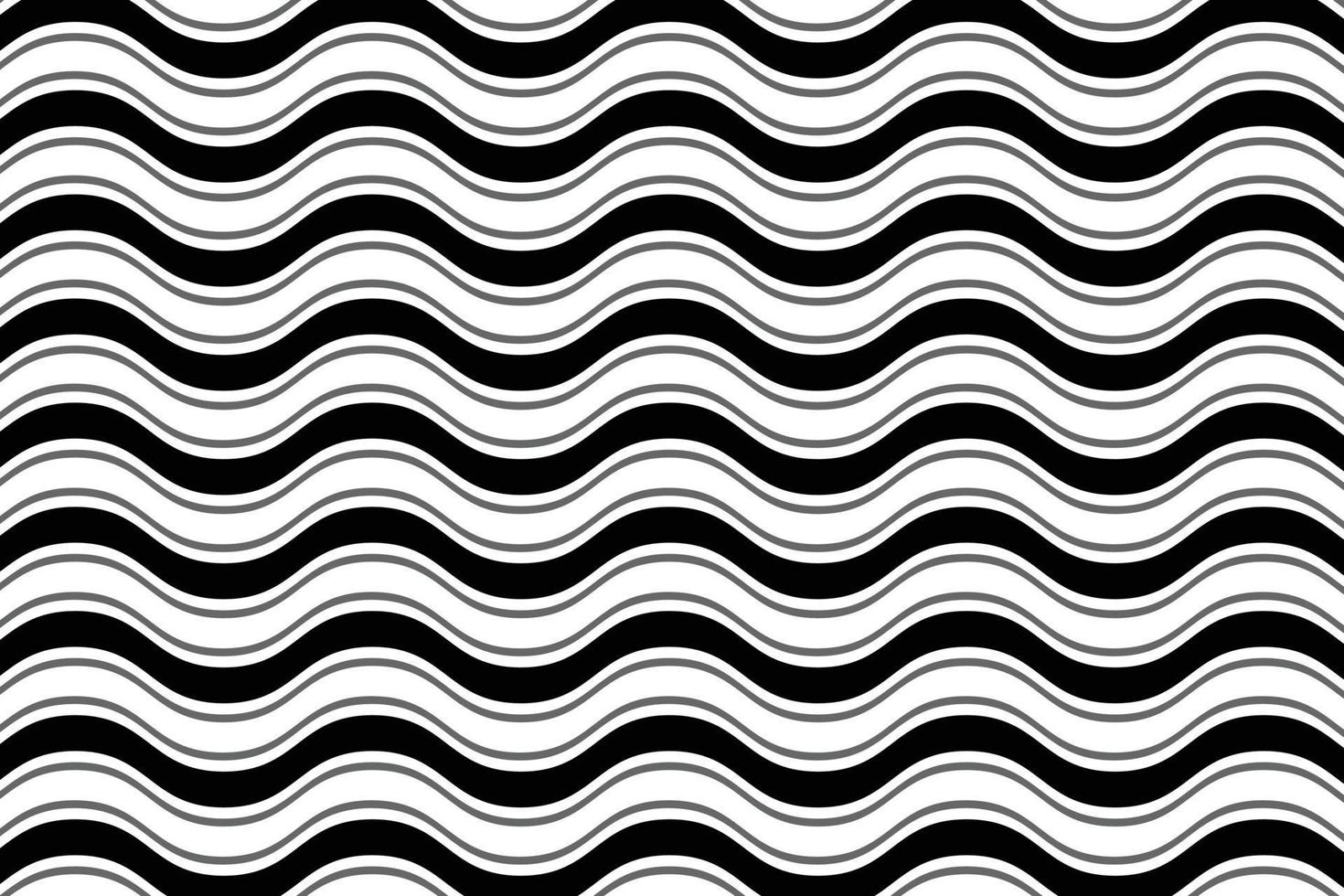kreativ schwarz Weiß diagonal Streifen Welle Muster. vektor