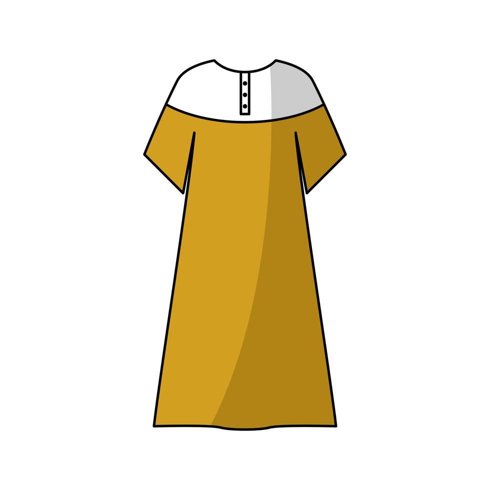 illustration av typisk muslim herr- kläder från arabien vektor