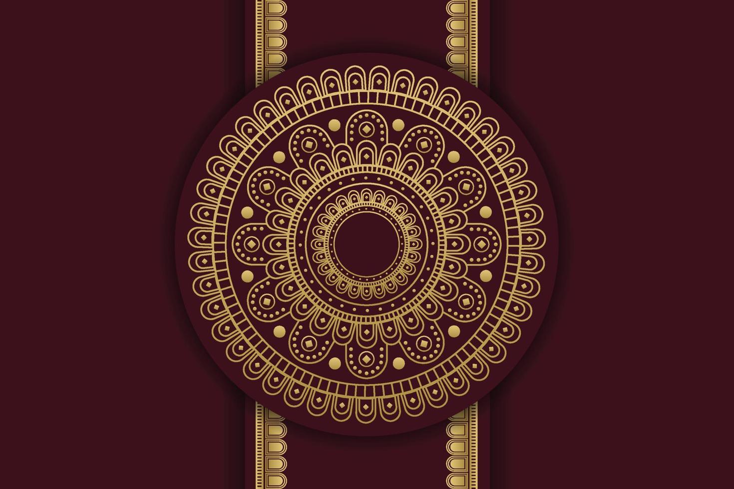 Luxus Mandala Hintergrund mit golden Arabisch Muster islamisch Stil. vektor