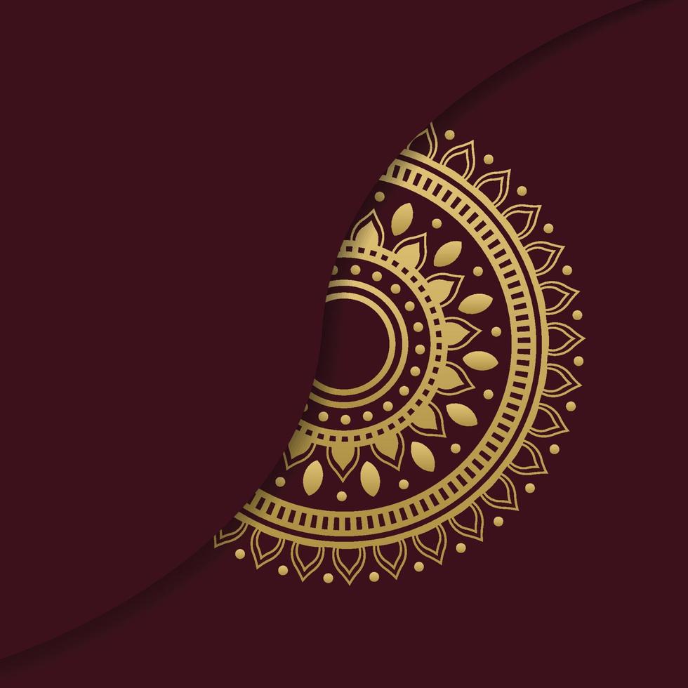 luxuriöses dekoratives Mandala-Hintergrunddesign vektor