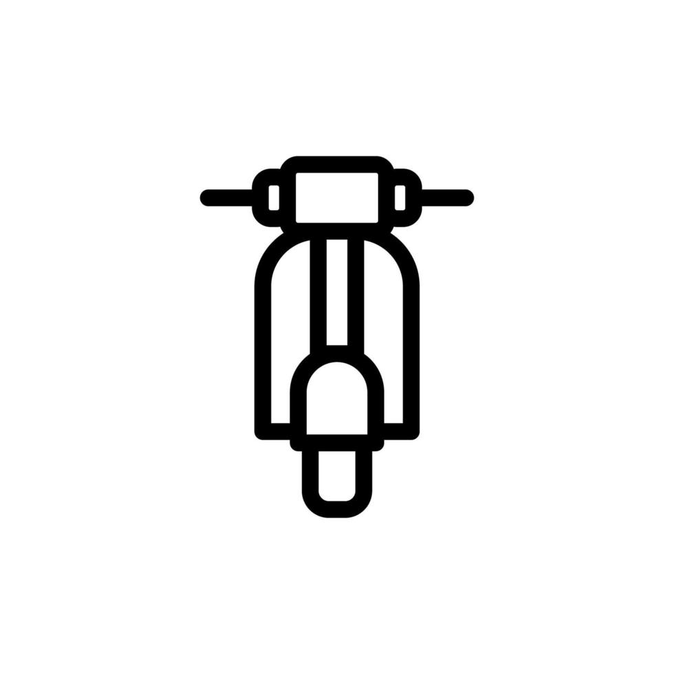 Motorrad Symbol isoliert auf schwarz. Motorrad Symbol geeignet zum Grafik Design und Websites auf ein Weiß Hintergrund. vektor