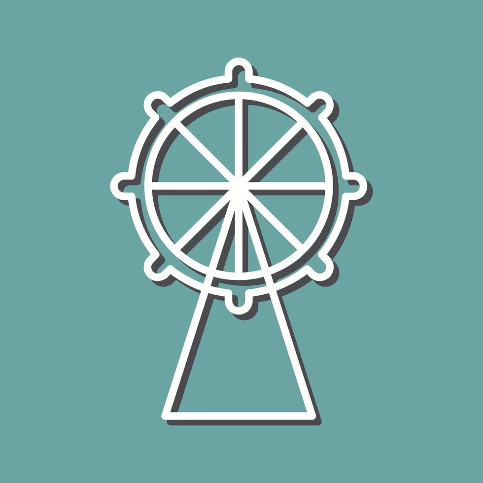 Riesenrad-Vektor-Symbol vektor