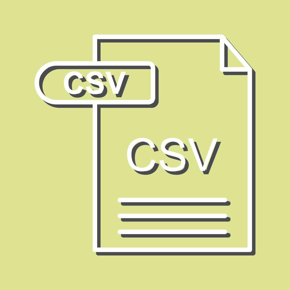 csv vektor ikon