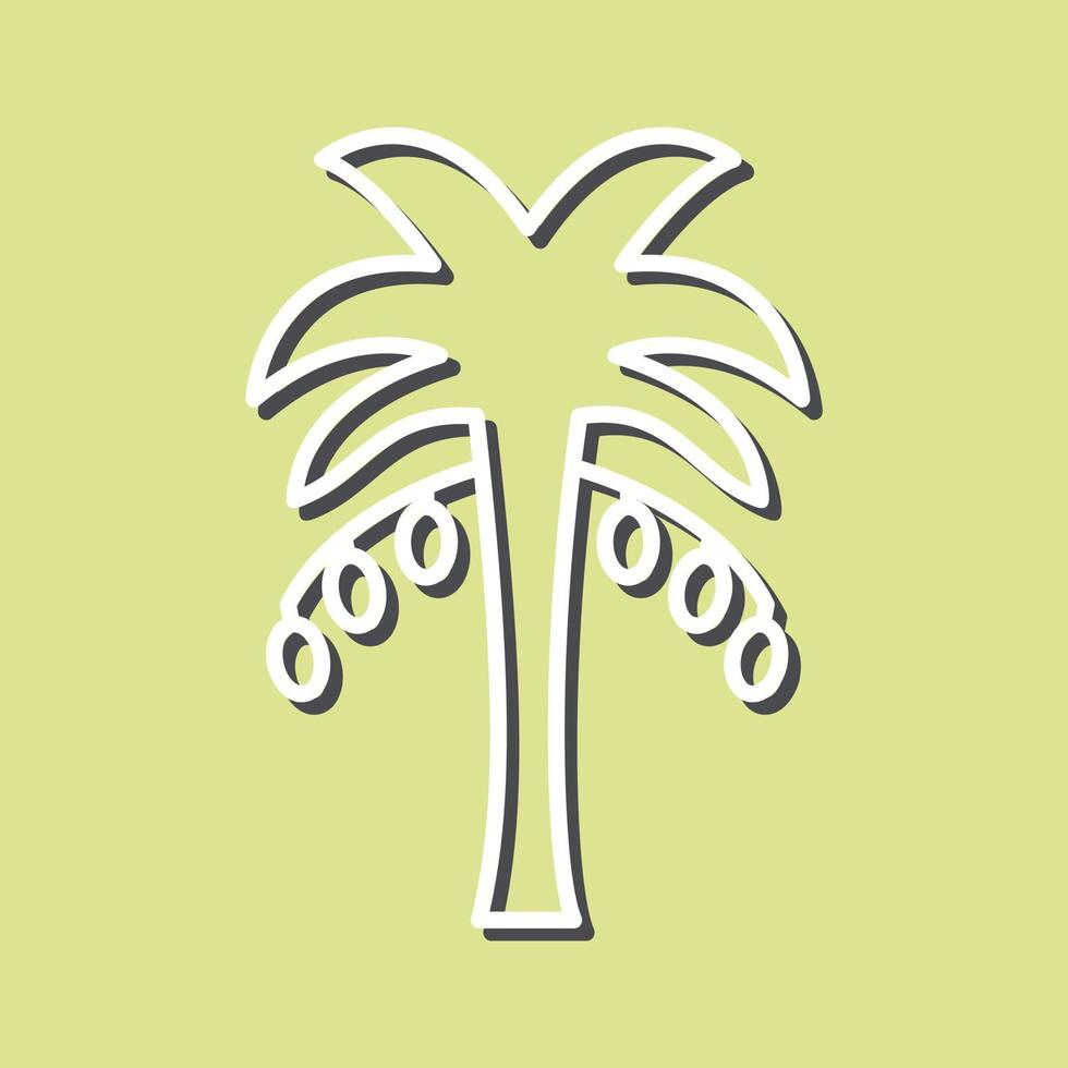 kokos träd vektor ikon