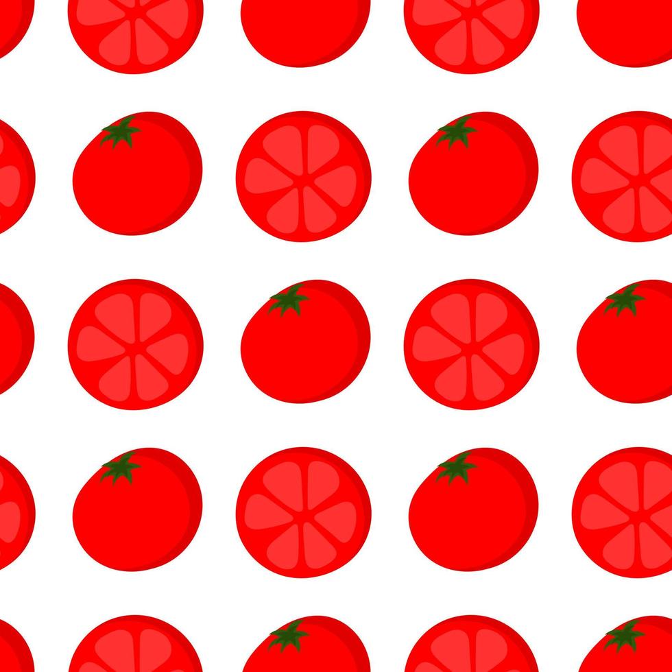 tomat illustration sömlös mönster vektor