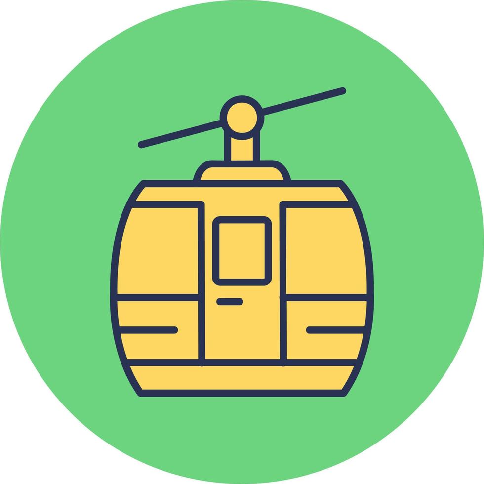 Seilbahn-Vektor-Symbol vektor