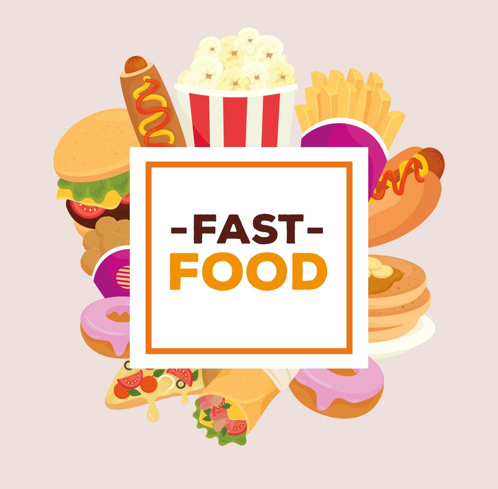 Fast-Food-Banner vektor