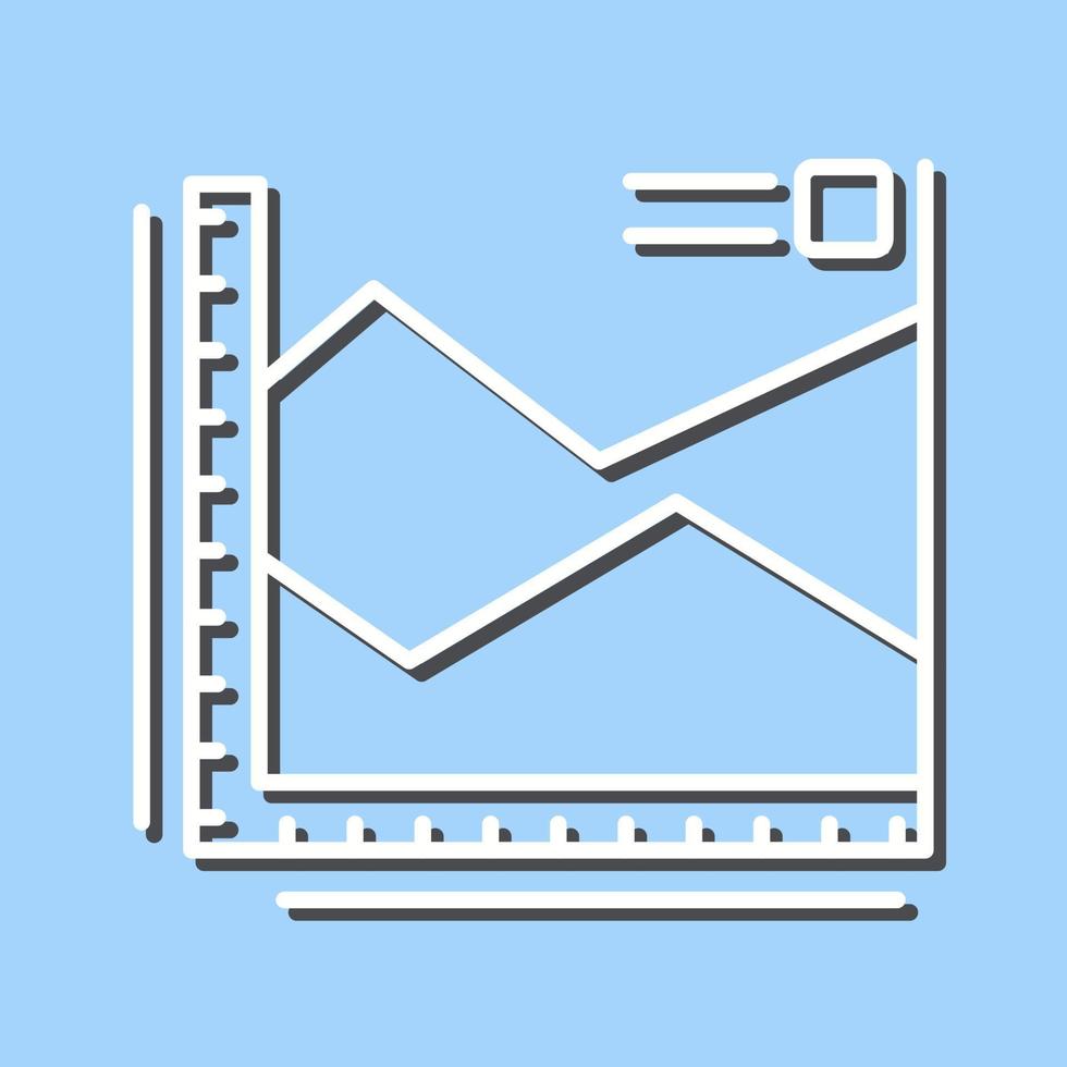 Spline-Diagramm-Vektorsymbol vektor