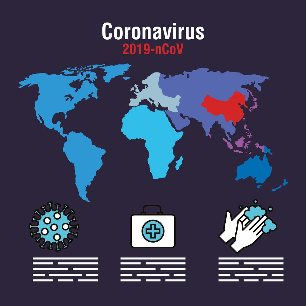 coronavirus pandemisk banner vektor