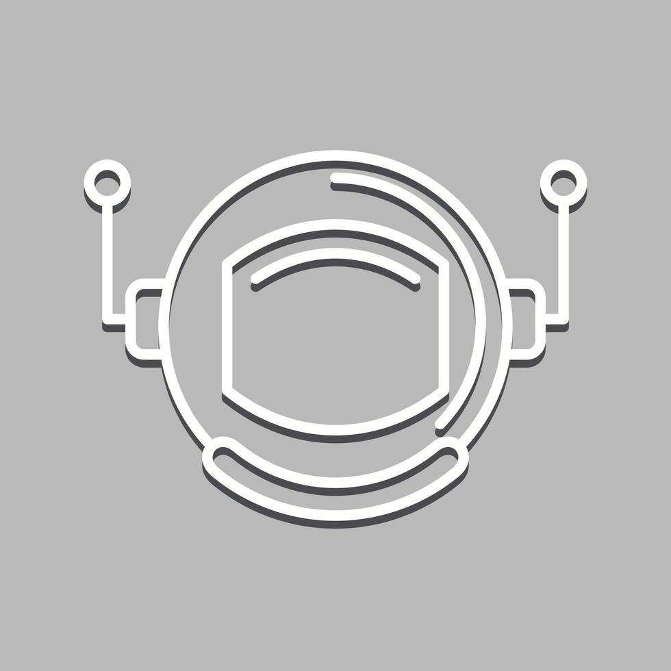 Astronaut Helmate-Vektorsymbol vektor