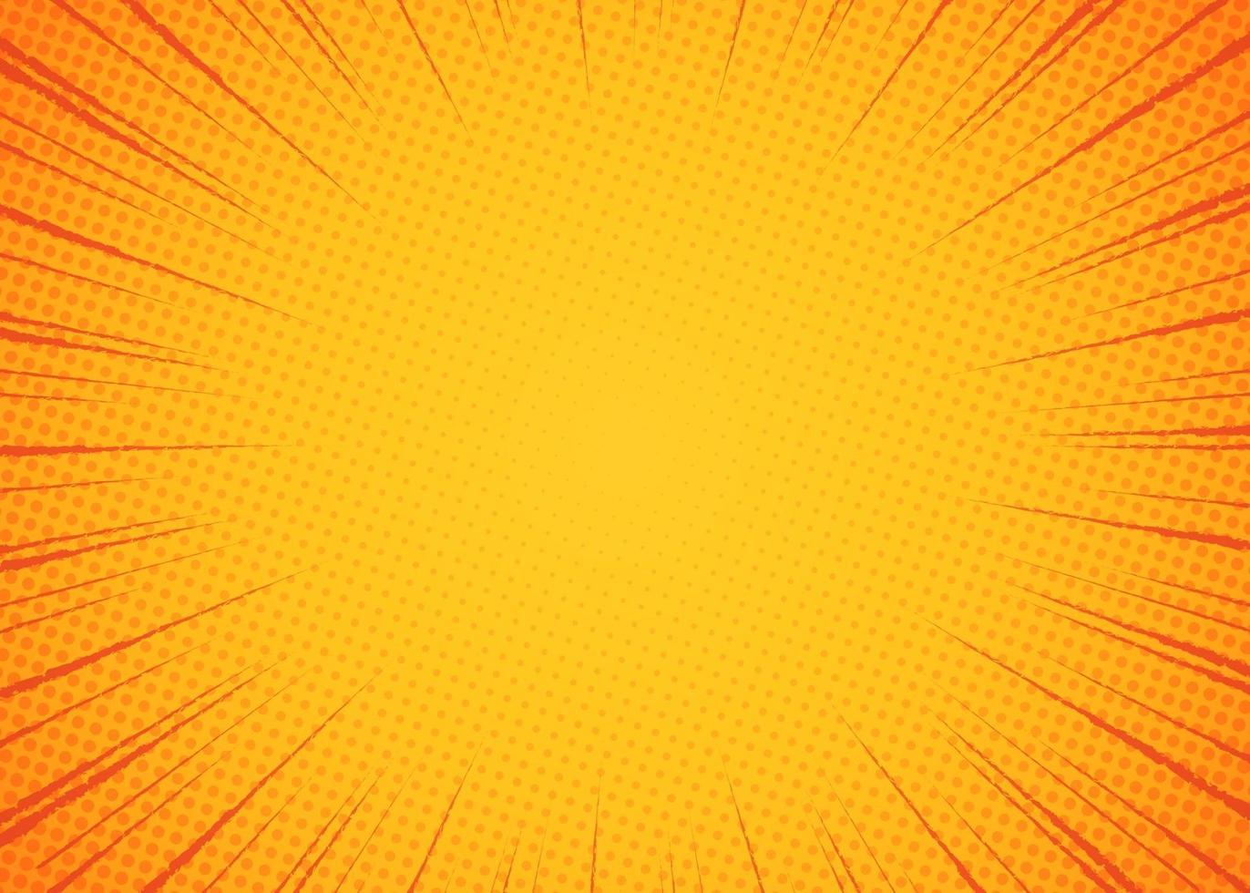 schöner Sunburst-Hintergrund mit gelbem Orange vektor